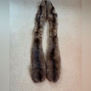 Saks fifth Avenue genuine Sable fur wrap/scarf.